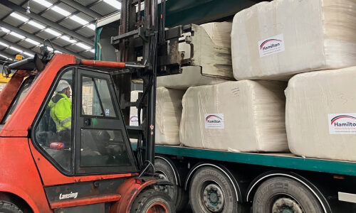 First bales into Dundee Port
