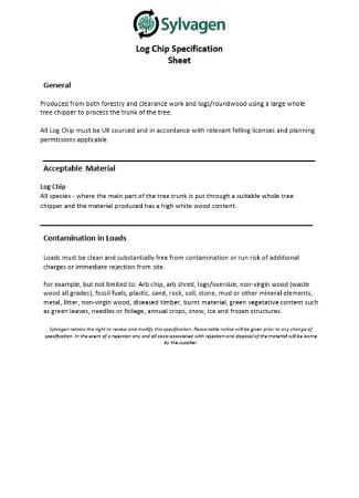 Log Chip Specification